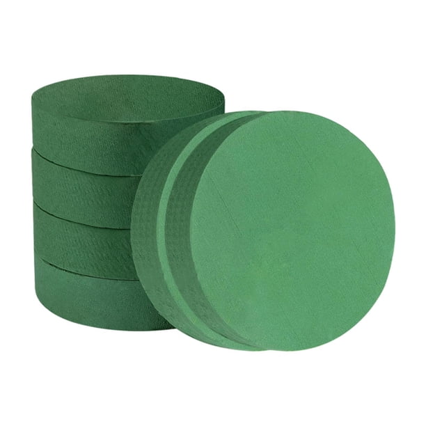 6 Bloques de Espuma Floral, Suministros de Floristería, Manualidades, Arreglos Florales, Espuma Vegetal Verde, Espuma Húmeda para Decoración de Cumple