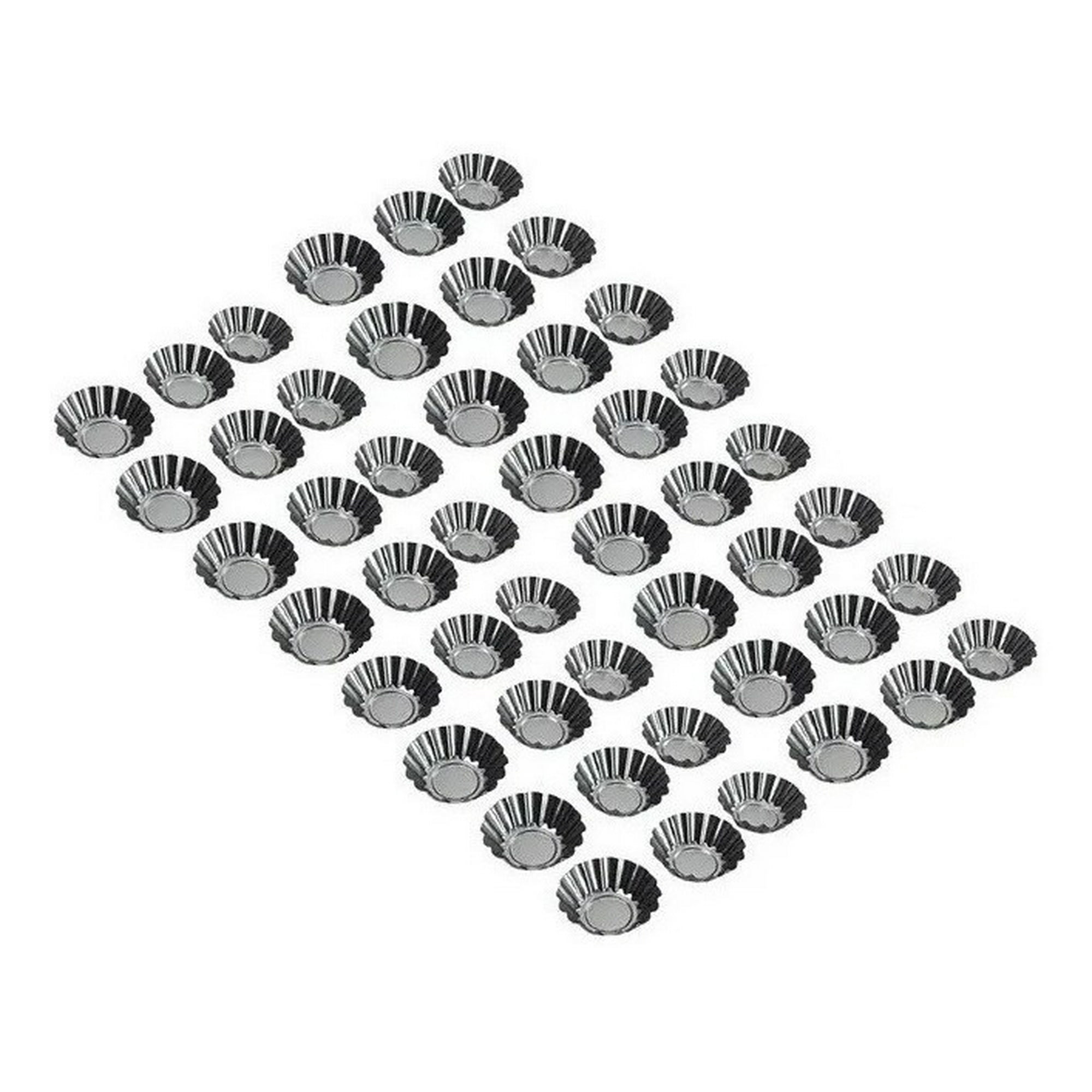 Genérico - Pack 48 Molde Mini Tartaleta Tarta Moldes Para Reposteria