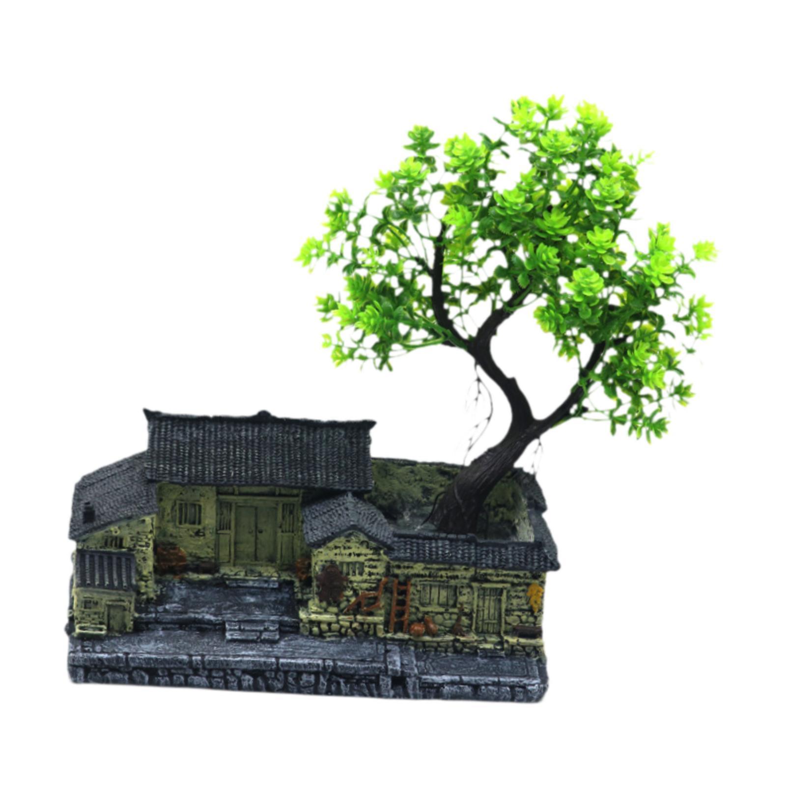 Magideal - Plantas Artificiales Para Acuario, Decoración De Plantas Artificiales, Escondite, Paisaje De Acuario, , Decoración De Pecera, Accesorios