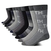 Pack De 10 Calcetines De Vestir Tommy Hilfiger Para Hombre, Tallas 7 A 12, Color Gris