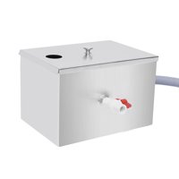 Bothyi - Trampa De Grasa De Acero Inoxidable, Separador De Agua, Aceite Y Aguas Residuales Para Cocina Y Cafetería, 35 X 20 X 20 Cm