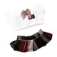 thumbnail image 2 of Ropa Para Muñecas, Falda A Cuadros, Regalo Para Niños, Conjunto De Camiseta Y Falda Para Muñecas De 15cm, 2 of 3