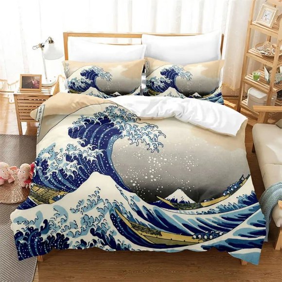 Van Gogh Field Oil Painting Duvet Cover Bedding Set Home Textile Polyester 3D Digital Printing King Size Printing Bedroom Set Bed Sheets