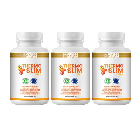 Swiss Nature Labs - Suplemento Alimenticio Thermo Slim Quemador De Grasa 180 Capsulas Sin Azucar Con Ginseng Panax