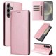 thumbnail image 5 of Funda Cartera para Samsung Galaxy S24 con Ranuras Tarjetas y Soporte - Protección Completa Oro rosa, 5 of 5