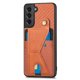 thumbnail image 5 of Funda Resistente para Samsung Galaxy S21 con Tarjetero y Soporte, Diseño Magnético Marrón, 5 of 5