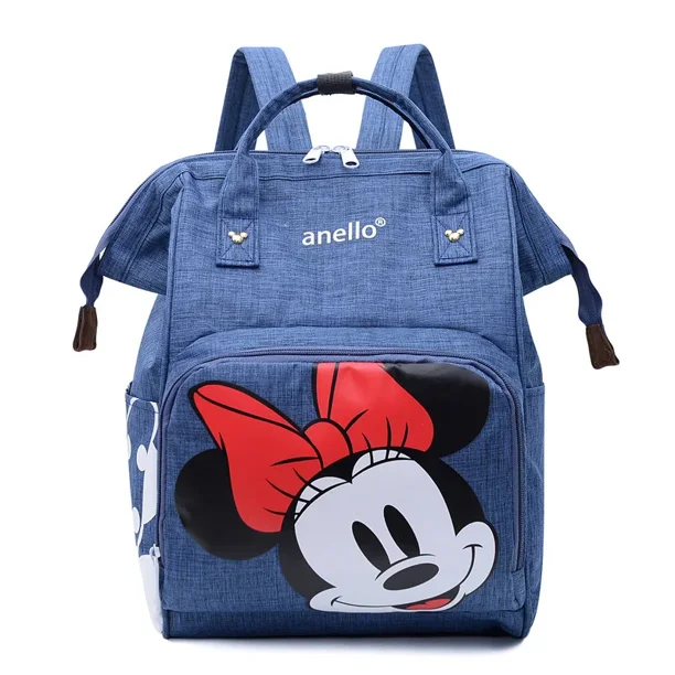 Disney's New Cartoon Minnie Mickey Backpack Children's Shoulder School Bag Cute Kawaii Girls Shoulder bag Mommy bag
