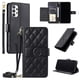 thumbnail image 1 of Funda tipo billetera FOXDOCK para Samsung Galaxy A23 4G/5G – Tapa abatible con correa para mujer, 1 of 5