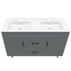 thumbnail image 3 of Kit mueble con vanitorio deluxe doble gris 120x47x80 cm, 3 of 5