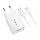 thumbnail image 3 of Cargador Usb Carga Rapida Con Cable Tipo C Tl465 Blanco, 3 of 4