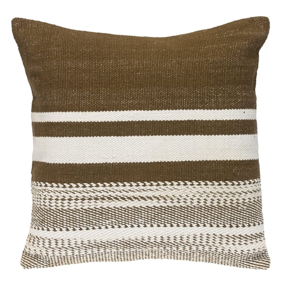 Almohada Parkland Collection Transitional Rayas Marrón 45x45 cm