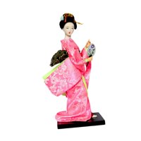 Magideal - Muñeca Japonesa Figura Estatua De Colección Adorno Tradicional Centro De Mesa Escultura Dama Material Resina Adecuada Para Decoración De Hogar Estilo A