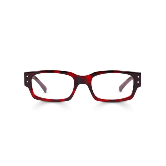 Gafas de vista eyebobs Peckerhead 2.25 Rojo cereza con patrón de tortuga