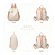 thumbnail image 5 of Vavichica Mochila De Mujer Mochila Campus Bordada De Flores, 5 of 9