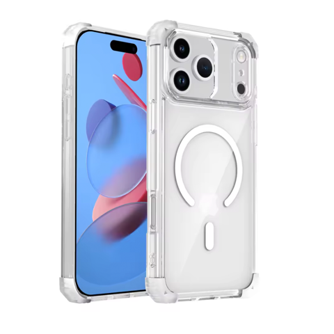 Joigo - Carcasa Antishock Clear Para Iphone 17 Pro Magsafe Blanco