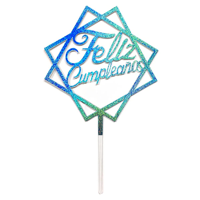 Genérico - Deco Torta Acrilico F.C. Cuadrado Celeste X1 Uni