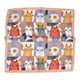thumbnail image 2 of Pañuelo tipo seda 70x70 estampado familia de gatitos casual naranja Talla Única, 2 of 4