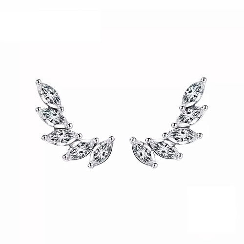 Aros Mujer Plata Winny Circones Blancos