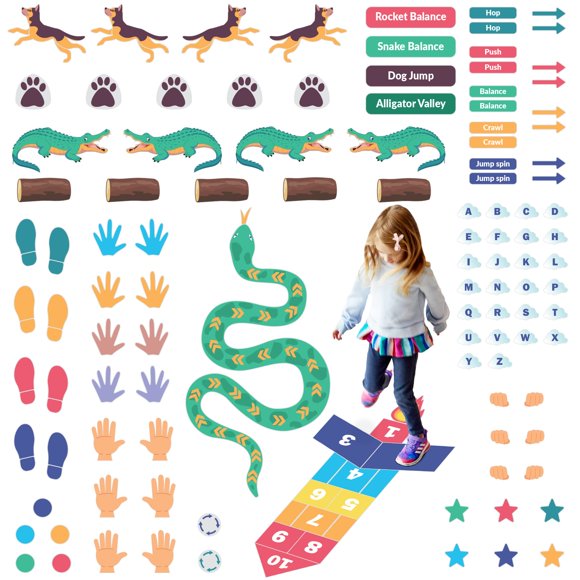 Pegatinas ODOXIA 126 para Camino Sensorial Interactivo Infantil