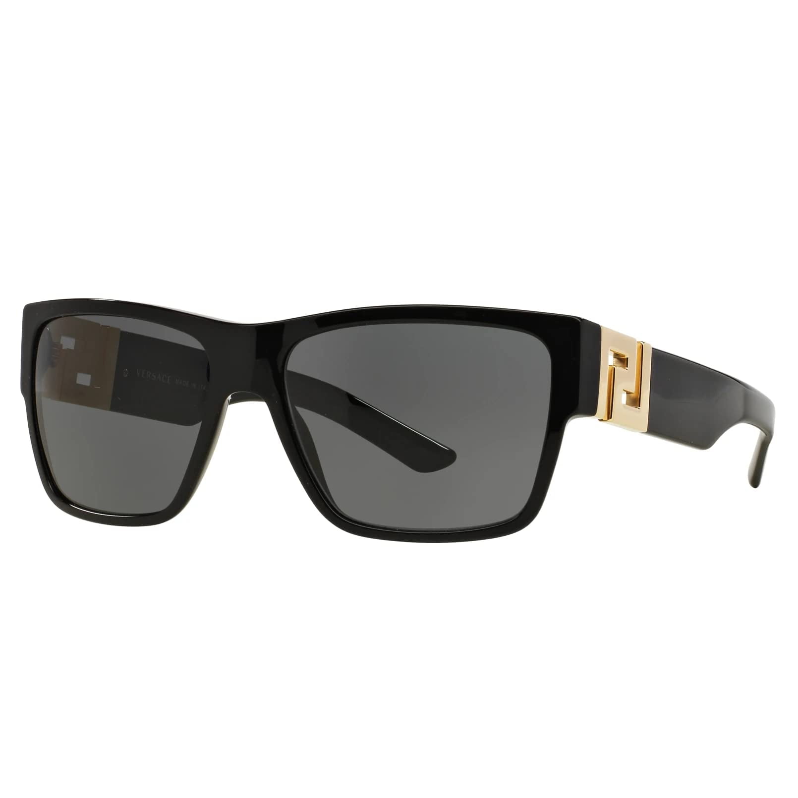 Gafas De Sol Versace Ve4296 Para Hombre Negras Con Lente Gris De 59 Mm