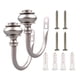 thumbnail image 1 of Barras De Cortina, Soportes Para Cortinas, Soportes Para Cortinas De Hierro, Plata (2 unidades), 1 of 3