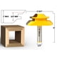thumbnail image 2 of Fresa para Router Yonico Lock Miter 45° para Madera de 1 Pulgada con Vástago de 1/2", 2 of 4