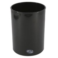 Adix - Portalápiz Plástico Redondo Negro