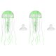 thumbnail image 1 of Decoración de Acuario Uxcell Medusa, Decoraciones para Peceras Medusa Falsa Brillante de Silicona, (Verde, M, 2 Piezas), Destinado para Decoración de Tanque, 1 of 7
