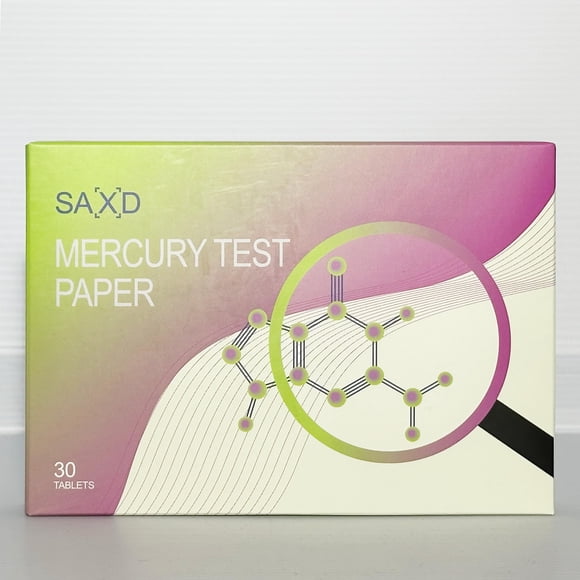 Tiras de prueba SAXD para mercurio - 30 piezas, rápidas y fáciles