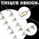 thumbnail image 2 of 2 dijes de cocodrilo plateados, cadena de metal con remaches punk y puntas cónicas para decoración DIY, accesorios para zapatos y sandalias casuales, regalos de fiesta y cumpleaños., 2 of 6
