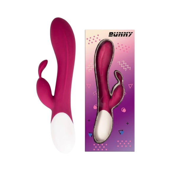 Bunny Vibrador Dual Recargable con Control de Temperatura Fucsia