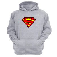 Genérico - Polerón Canguro Hombre De Hierro Gris Claro Talla S Unisex