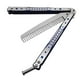 thumbnail image 3 of Peines De Mariposa Para Hombre, 22 Cm, Herramienta De Práctica Plegable De Metal, Peine Para Entrenamiento, Azul, 3 of 5