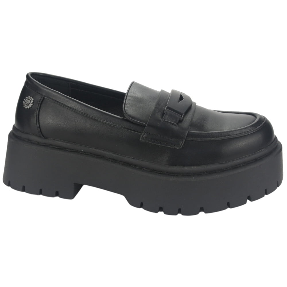 Mocasin Chalada Mujer Lewis-1 Negro Moda