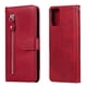 thumbnail image 5 of Funda con Cremallera para Motorola Moto G9 Plus, Carcasa Cartera de Cuero PU con Soporte y Tarjetero, 5 of 5