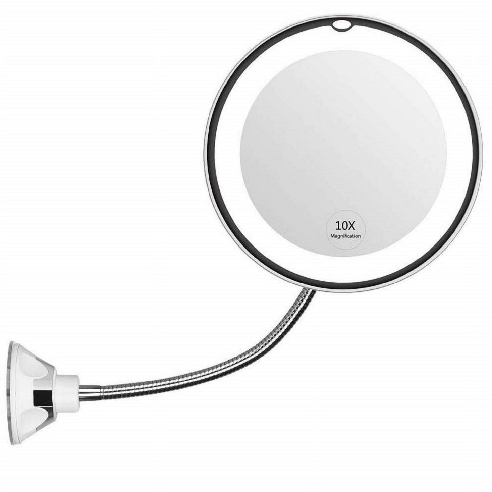 Genérico - Espejo Maquillaje Aumento Luz Led Cuello Cisne Flexible Rondon