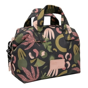 Calu Bags - Neceser Microfibra Gala Flores Gris Calu