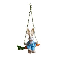 Magideal - Colgante De Conejo De Pascua, Figura De Simulación De Animal, Estatua Decorativa Colgante, Decoración Para Regalo De Cumpleaños, Adorno Para Comedor Y Masculino