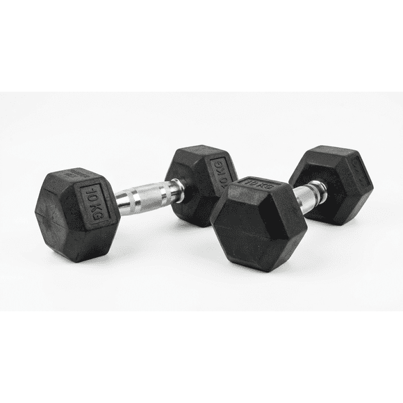 Par de mancuernas hexagonales - 10 KG