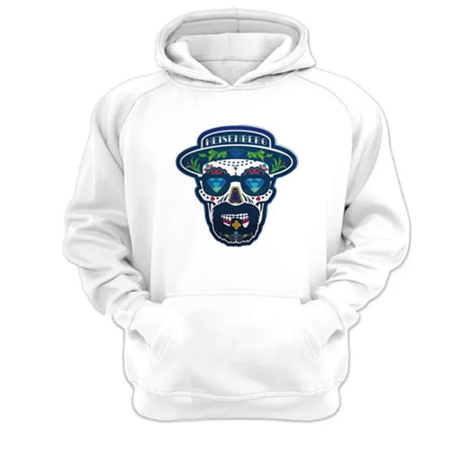 Genérico - Polerón Canguro Heinsenberg Blanco Talla Xs Unisex