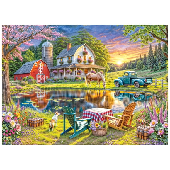 Rompecabezas RoseArt Soft Touch Country Farm 1000 piezas 49 x 68 cm