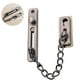 thumbnail image 2 of Protector de puerta con cadena y cerradura, cerradura de cadena con botón de presión, antirrobo, de acero inoxidable 304, sin perforaciones, para puerta corredera de dormitorio de hotel., 2 of 8