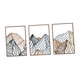 thumbnail image 4 of 3 Piezas De Pintura Decorativa De Pared De Metal Con Diseño De Montaña Para Oficina, Interior, Granja, Marrón Y Verde, 4 of 5