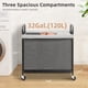 thumbnail image 2 of Cesto de ropa Storage Maniac Rolling, 3 secciones, 120 L, gris, 2 of 8