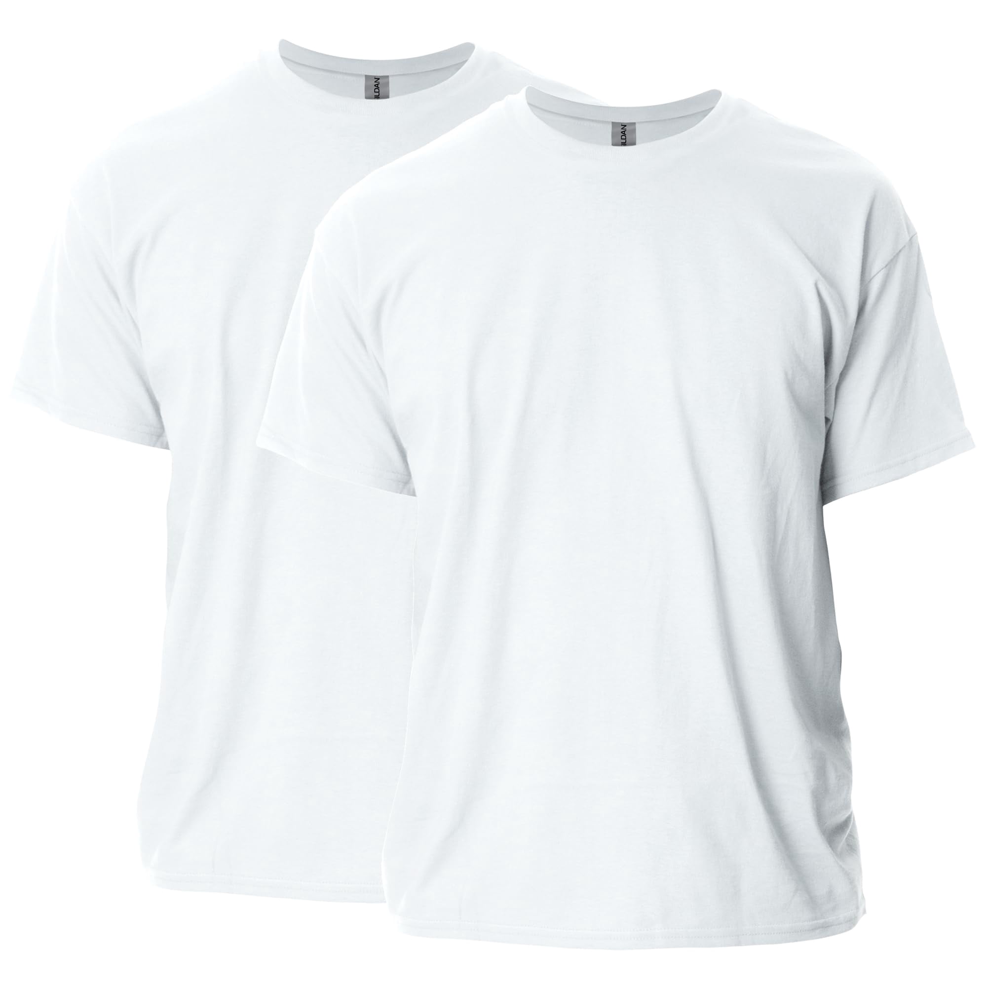 Camiseta Gildan Ultra Cotton G2000 Para Adultos, 4xl, Blanca, Paquete De 2