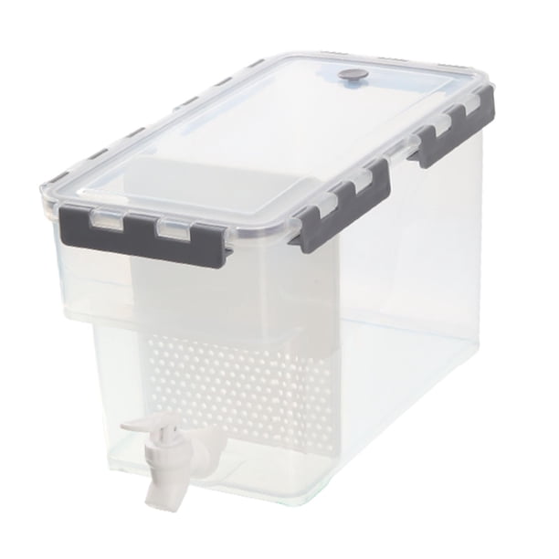 Hervidor Frío Con Dispensador De Bebidas De Tarro De Jugo De Grifo Para Bar Comedor Frigorífico 6L Gris