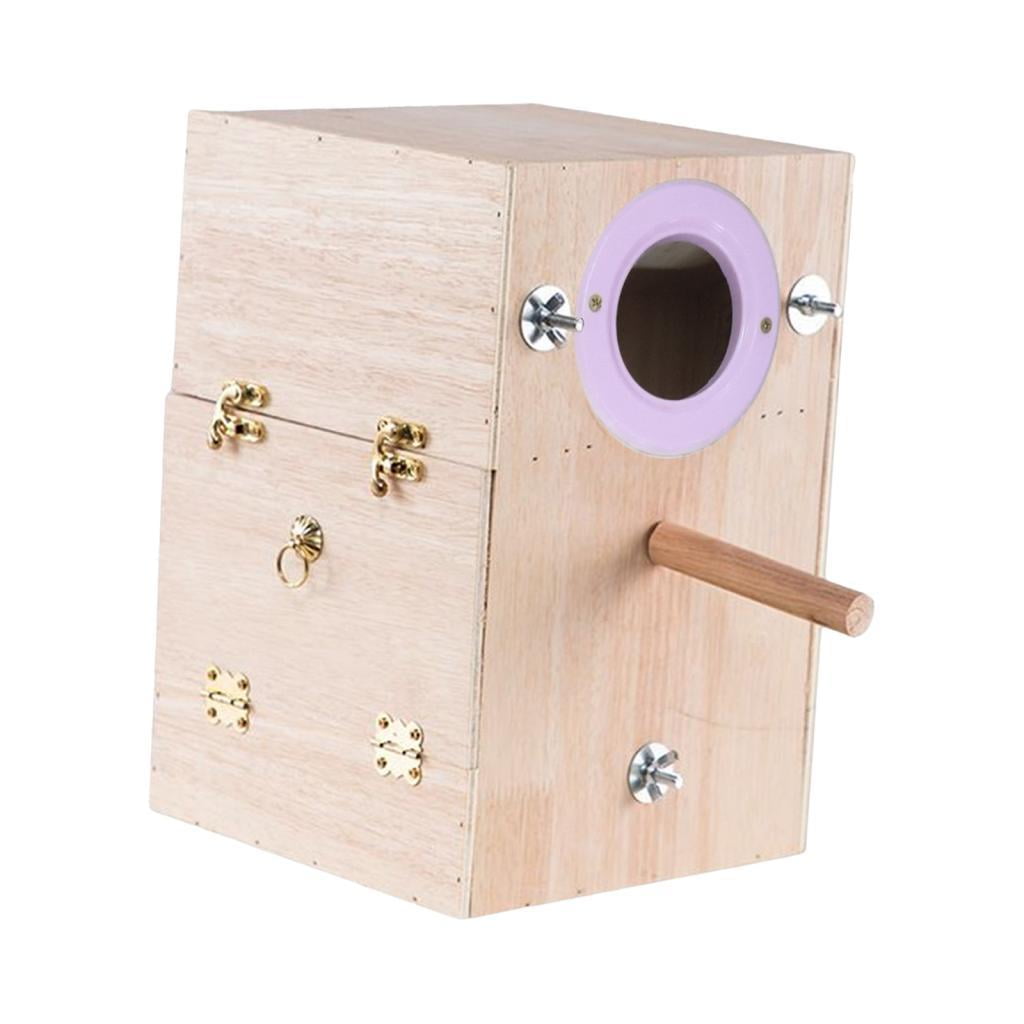 Caja De Cría De Loros, Caja De Anidación De Periquitos, Casa De Pájaros, Eclosión Para Tortolitos, Colgante Izquierdo