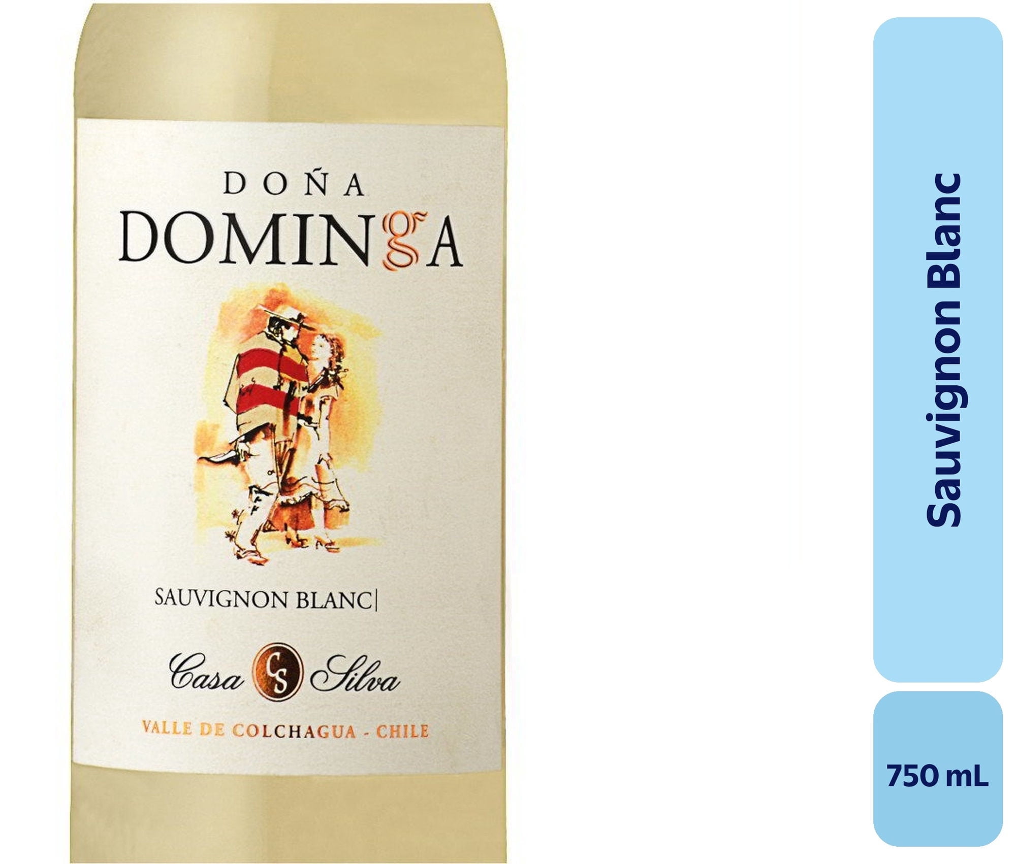 Vino Sauvignon Blanc Botella 750 mL Dona Dominga