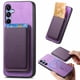 thumbnail image 1 of Funda de Cuero Magnética con Tarjetero para Samsung Galaxy A25 Cubierta Delgada Morado, 1 of 5