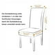 thumbnail image 4 of Juego de 2 fundas elásticas para silla de comedor, universales, extraíbles y lavables, ideales para decoración de hogar, hotel, restaurante, boda (negro, 2 piezas), 4 of 5